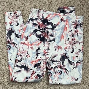 Balance Collection White and Pink Leggings